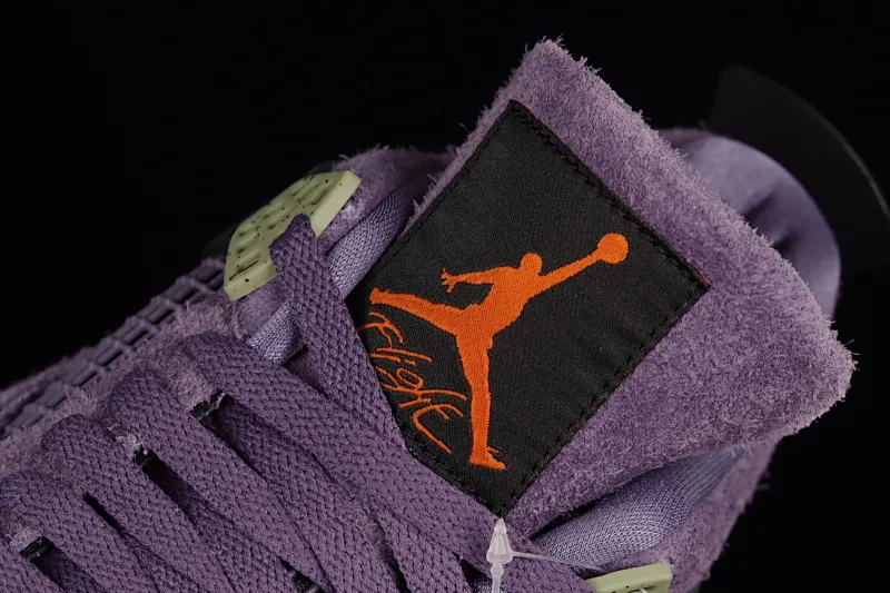 All categories Air Jordan Jordan series basketball shoes Air Jordan 4 foreign trade version Air Jordan 4 Retro "Canyon Purple" AJ4 Joe 4 purple suede basketball shoes AQ9129-500